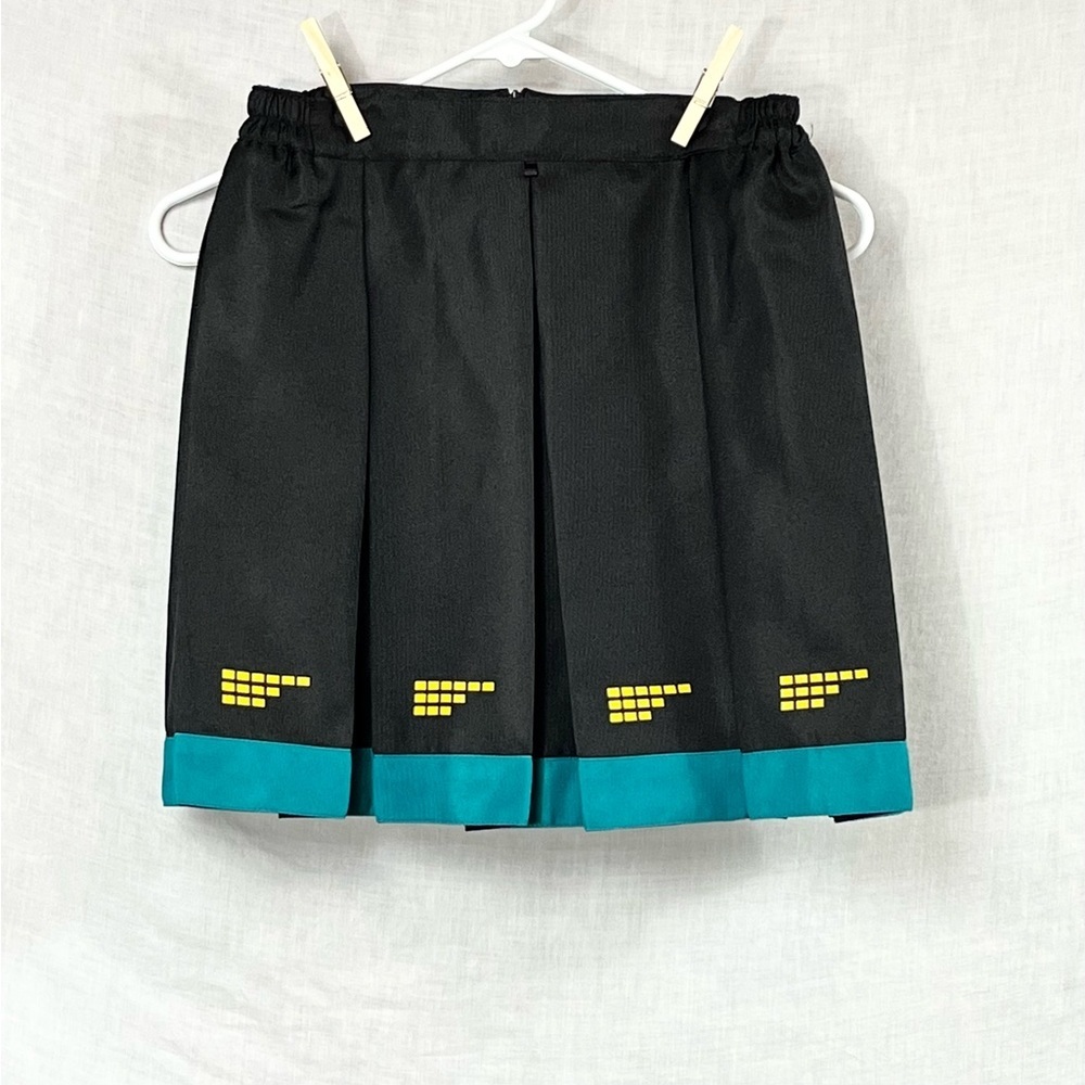 Y2K Cheerleader Gamer Girl Mini Skirt Womens‎ Small Medium Pleated Elastic Waist